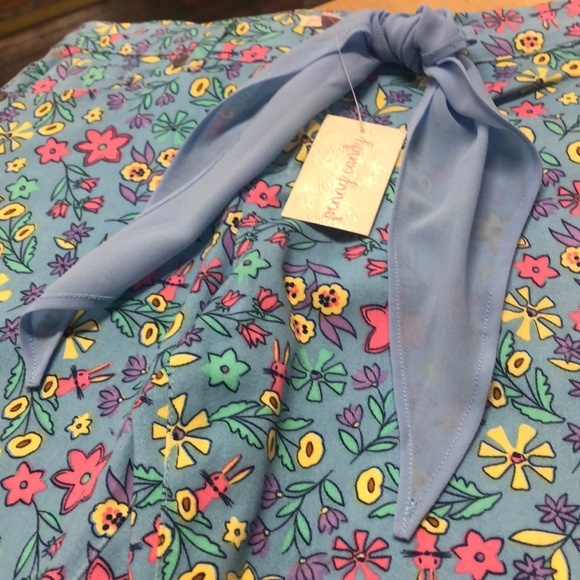 Girls flowered jeans. - Picture 3 of 6